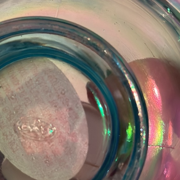 Fenton aqua blue Spanish lace carnival glass fairy light never used - Picture 6 of 6